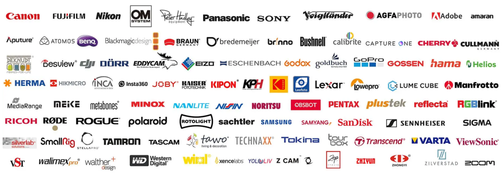 photocamera producers logos